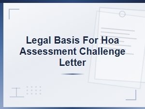 Legal Grounds for Challenging Hoa Assessments